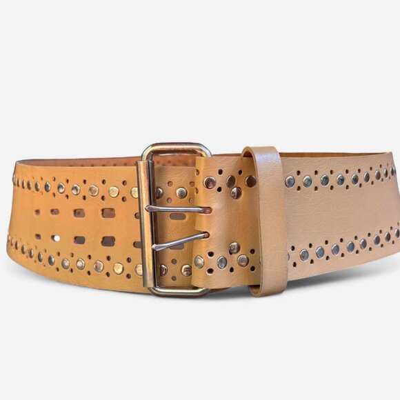 Vintage leather belt - Picture 1 of 4